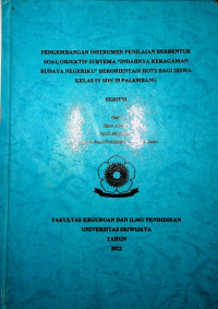 PENGEMBANGAN INSTRUMEN PENILAIAN BERBENTUK SOAL OBJEKTIF SUBTEMA 