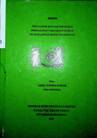 PREVALENSI DAN FAKTOR RISIKO PERDARAHAN PASCASALIN DI RSUP DR MOHAMMAD HOESIN PALEMBANG