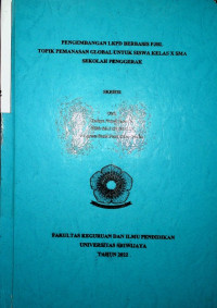 PENGEMBANGAN LKPD BERBASIS PJBL TOPIK PEMANASAN GLOBAL UNTUK SISWA KELAS X SMA SEKOLAH PENGGERAK