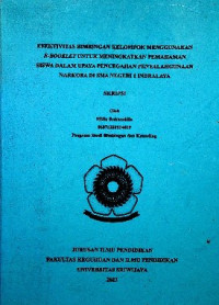 EFEKTIVITAS BIMBINGAN KELOMPOK MENGGUNAKAN E-BOOKLET UNTUK MENINGKATKAN PEMAHAMAN SISWA DALAM UPAYA PENCEGAHAN PENYALAHGUNAAN NARKOBA DI SMA NEGERI 1 INDRALAYA