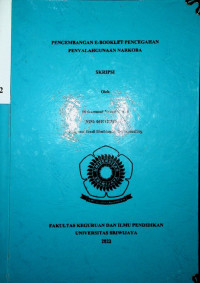 PENGEMBANGAN E-BOOKLET PENCEGAHAN PENYALAHGUNAAN NARKOBA
