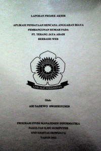 APLIKASI PENDATAAN RENCANA ANGGARAN BIAYA PEMBANGUNAN RUMAH PADA PT. TERANG JAYA ABADI BERBASIS WEB