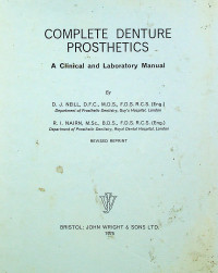 COMPLETE DENTURE PROSTHETICS: A Clinical and Laboratory Manual