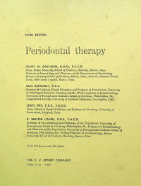 Periodontal therapy, THIRD EDITION