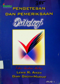 PENGETASAN DAN PEMERIKSAAN Psikologi, Edisi Kedua Belas, Jilid 1