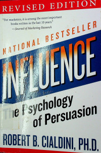 NATIONAL BEST SELLER : INFLUENCE The Psychology of Persuasion