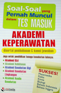 Soal-Soal yang Pernah Muncul dalam TES MASUK AKADEMI KEPERAWATAN