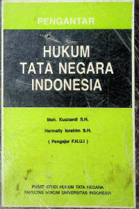 PENGANTAR HUKUM TATA NEGARA INDONESIA