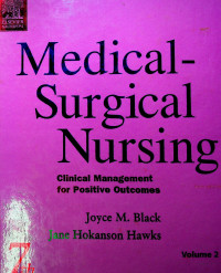 MEDICAL-SURGICAL NURSING: Clinical Management for Fositivva Volume 2	Black,