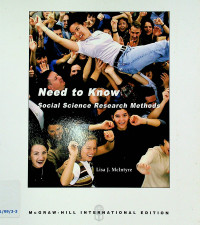 Need to Know : Social Science Research Methods