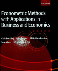 Econometric Methods with Applications in Business and Economics