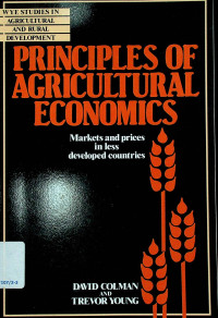 PRINCIPLES OF AGRICULTURAL ECONOMICS : Markets and prices in less developed countries