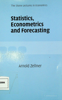 Statistics Econometrics and Forecasting