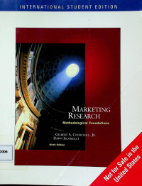 MARKETING RESEARCH: Methodological Foundations, Ninth Edition