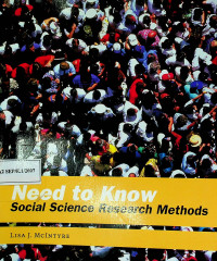 Need to Know : Social Sceince Research Methods