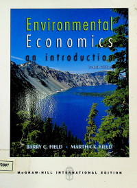 Environmental Economics: an introduction, Fourth Edition