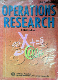 OPERATIONS RESEARCH, Edisi Kedua