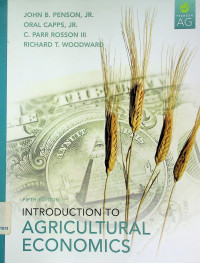 INTRODUCTION AGRICULTURAL ECONOMICS, FIFTH EDITION