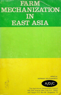 FARM MECHANIZATION IN EAST ASIA