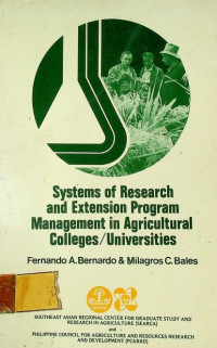 Systems of Research and Extension Program Management in Agricultural Colleges/Universities