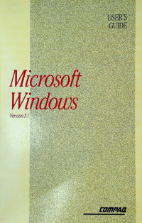 User's Guide : Microsoft Windows Version 3.1