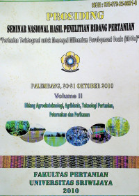 PROSIDING SEMINAR NASIONAL HASIL PENELITIAN BIDANG PERTANIAN 