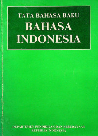TATA BAHASA BAKU BAHASA INDONESIA