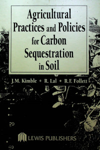 Agricultural Practices and Policies for Carbon Sequestration in Soil