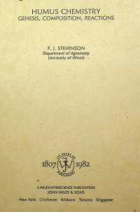 HUMUS CHEMISTRY GENESIS, COMPOSITION, REACTIONS