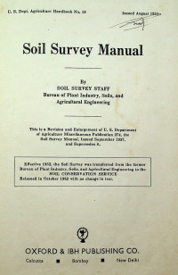 Soil Survey Manual