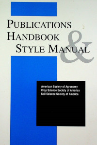 PUBLICATIONS HANDBOOK  & STYLE MANUAL