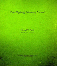 Plant Physiology Laboratory Manual