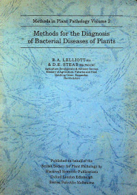 Methods for the Diagnosis of Bacterial Diseases of Plants