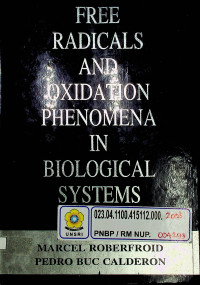 FREE RADICALS AND OXIDATION PHENOMENA IN BIOLOGICAL SYSTEMS