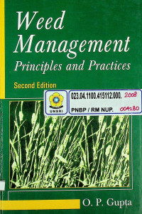 Weed Management : Principles and Practices, Second Edition