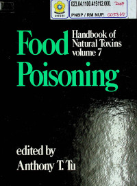 Handbook of Natural Toxins, volume 7 : Food Poisoning