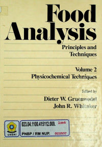 Food Analysis: Principles and Techniques Volume 2 Physicochemical Techniques