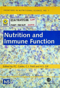 Nutrition and Immune Function