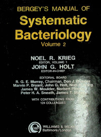 BERGEY'S MANUAL OF Systematic Bacteriology Volume 2