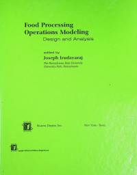 Food Processing Operations Modeling Design Analysis