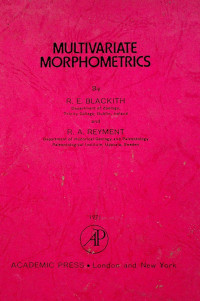 MULTIVARIATE MORPHOMETRICS