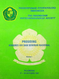 PROSIDING KONGRES XIV DAN SEMINAR NASIONAL, Volume I