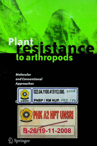 Plant resistance to arthropods: Molecular and Conventional Approaches