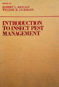INTRODUCTION TO INSECT PEST MANAGEMENT