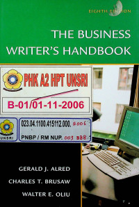 THE BUSINESS WRITER'S HANDBOOK, EIGHTH EDITION