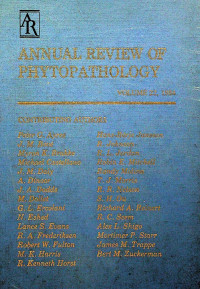 ANNUAL REVIEW OF PHYTOPATHOLOGY, VOLUME 22, 1984