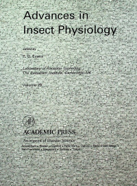 Advances in Insect Physiology, Volume 29