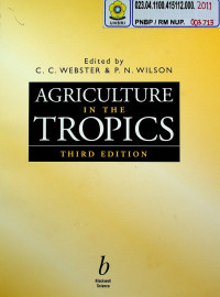 AGRICULTURE IN THE TROPICS, THIRD EDITION