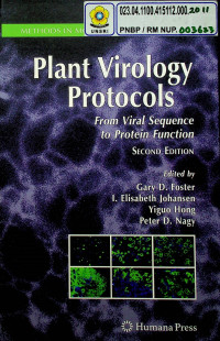 Plant Virology Protocols: From Viral Sequence to Protein Function, SECOND EDITION