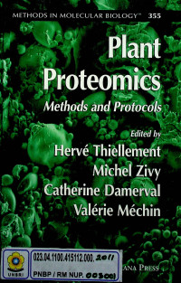 Plant Proteomics: Methods and Protocols